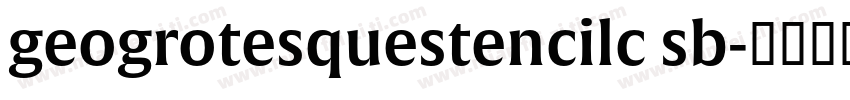 geogrotesquestencilc sb字体转换